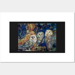 barn owls Posters and Art